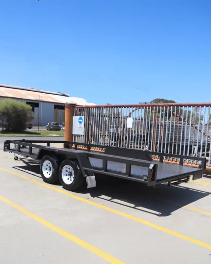 16x6'6" Open Rail Car Carrier for Sale with 10" RHS Sides