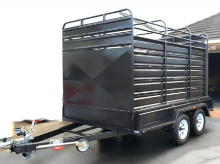 10 × 5′ Heavy‑Duty Tandem Stock Crate Trailer