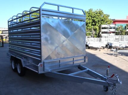 10×6 Galvanised Stock Crate Livestock Trailer (3200KG ATM)