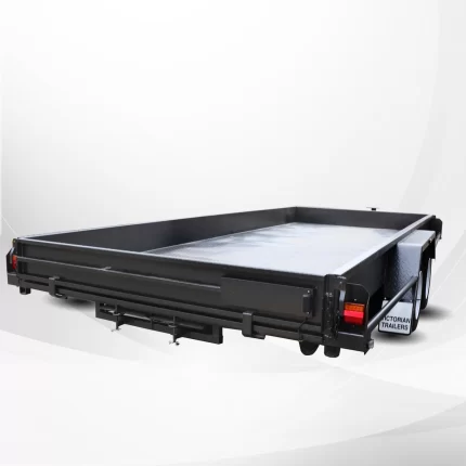 16 × 6 ft 6″ Tandem‑Axle Car Carrier Box Trailer with 10″ RHS Sides