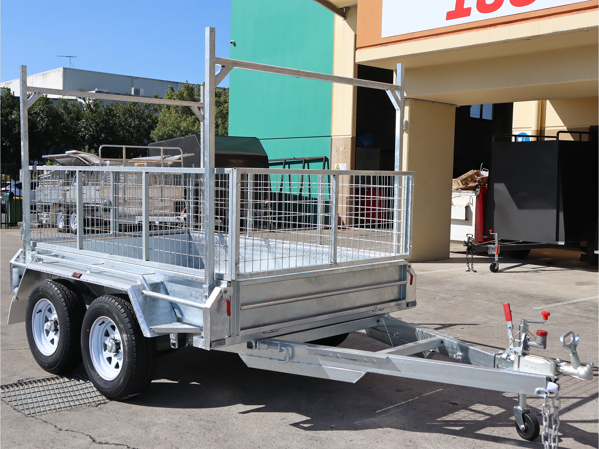 8x5-tandem-galvanised-cage-trailer-for-sale-brisbane-with-racks-and-ramps-3