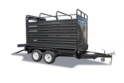 10 × 6′ Australian-Built Tandem Livestock Stock Crate Trailer
